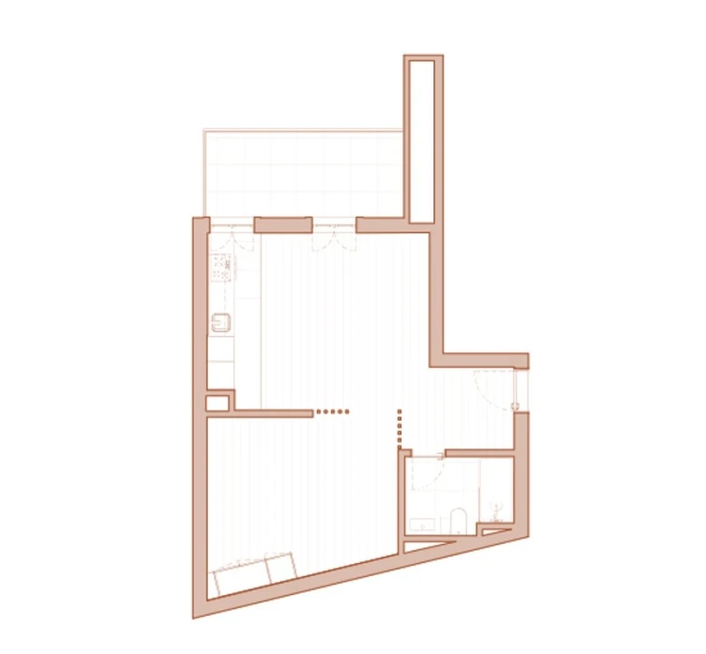 Apartamento para Venda em São Vicente Planta 2