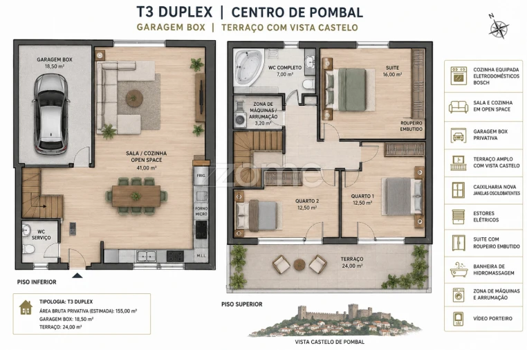 Apartamento T3 para Venda em Pombal Foto 45