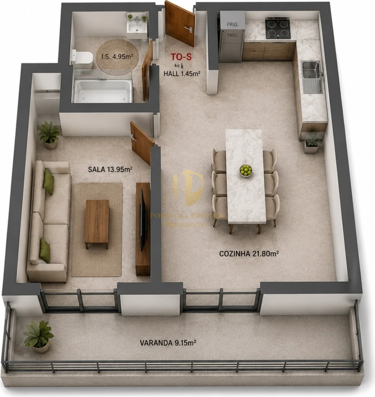 Apartamento T0 para Venda em Altura Foto 4