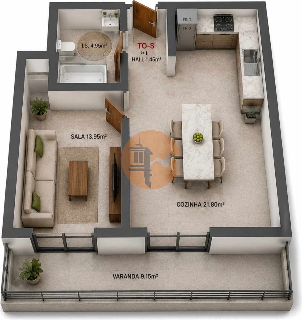 Apartamento T0 para Venda em Altura Foto 4