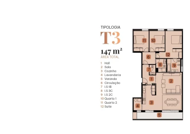 Apartamento T3 para Venda em Campanhã