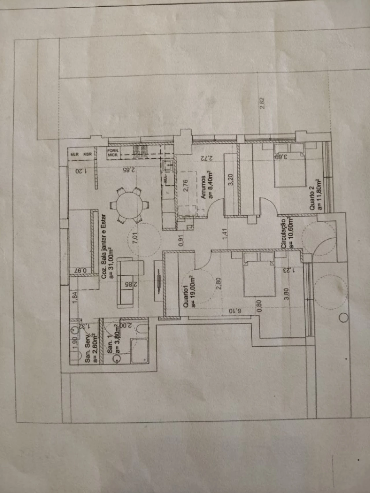 Apartamento T2 para Venda em Delães Planta 2