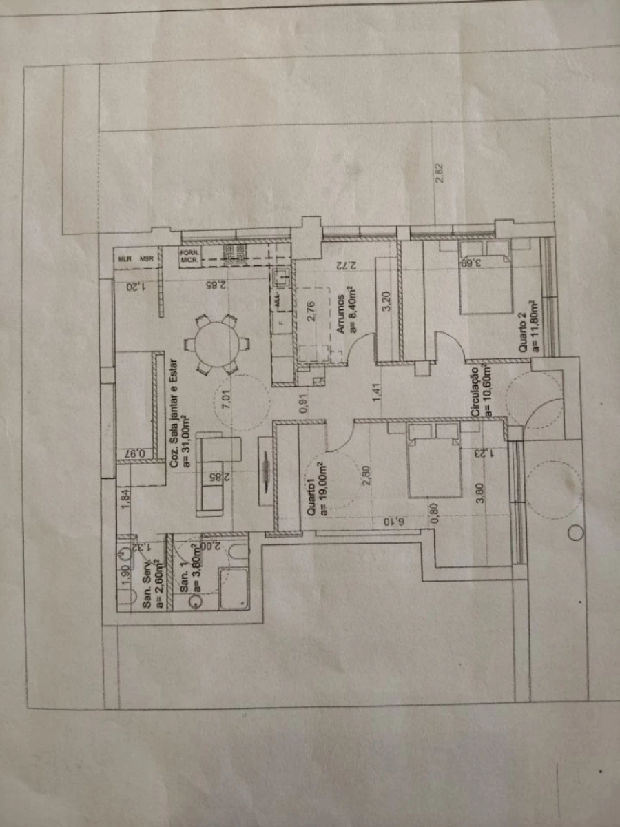 Apartamento T2 para Venda em Delães Planta 2