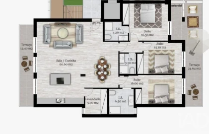 Apartamento T3 para Venda em Silveira