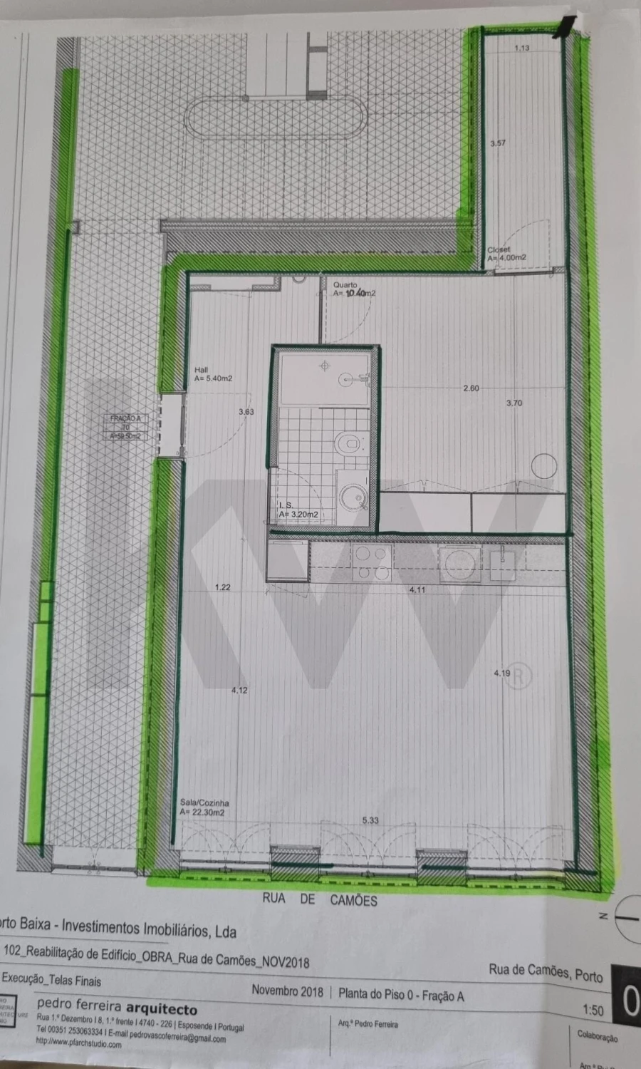 Apartamento T1 para Venda em Cedofeita, Santo Ildefonso, Sé, Miragaia, São Nicolau e Vitória Planta 1
