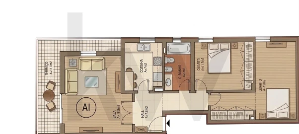 Apartamento T2 para Venda em Silves