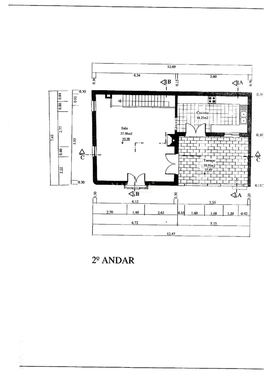 Apartamento T3 para Venda em Luz Planta 2