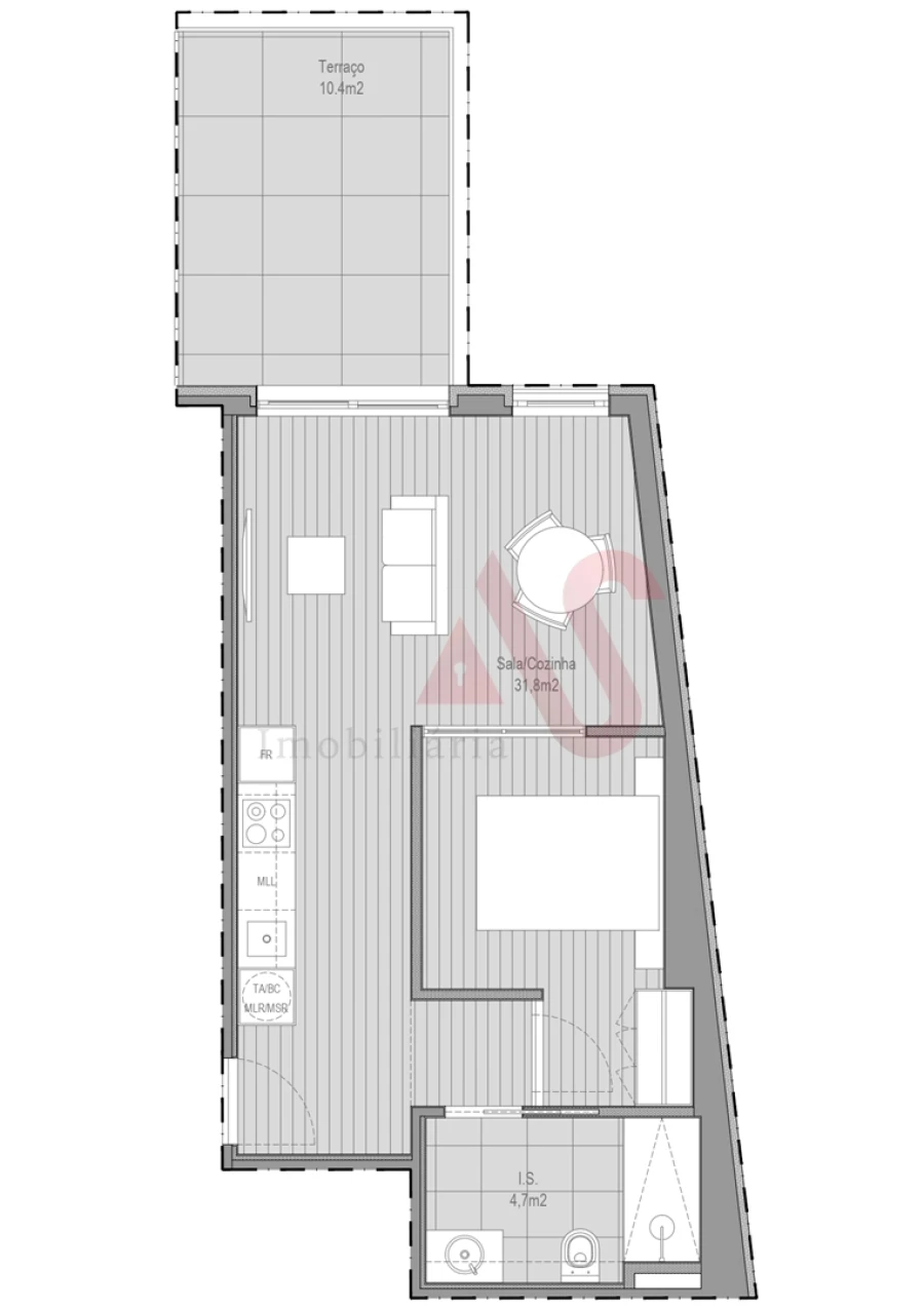 Apartamento T1 para Venda em Paranhos Foto 8