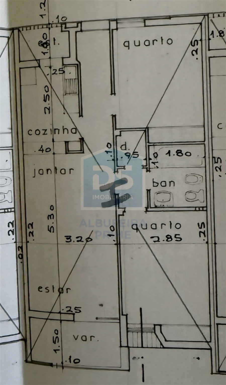 Apartamento T2 para Venda em Albufeira e Olhos de Água Planta 1