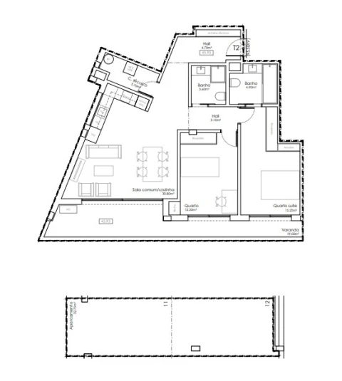 Apartamento T2 para Venda em Gulpilhares e Valadares