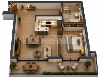Apartamento T1 para Venda em Altura