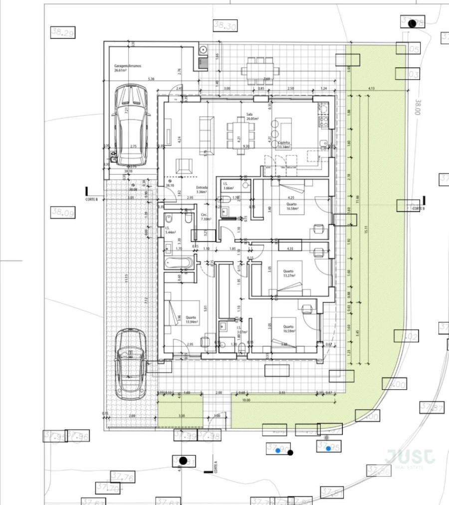 Moradia T4 para Venda em Quinta do Anjo Planta 1