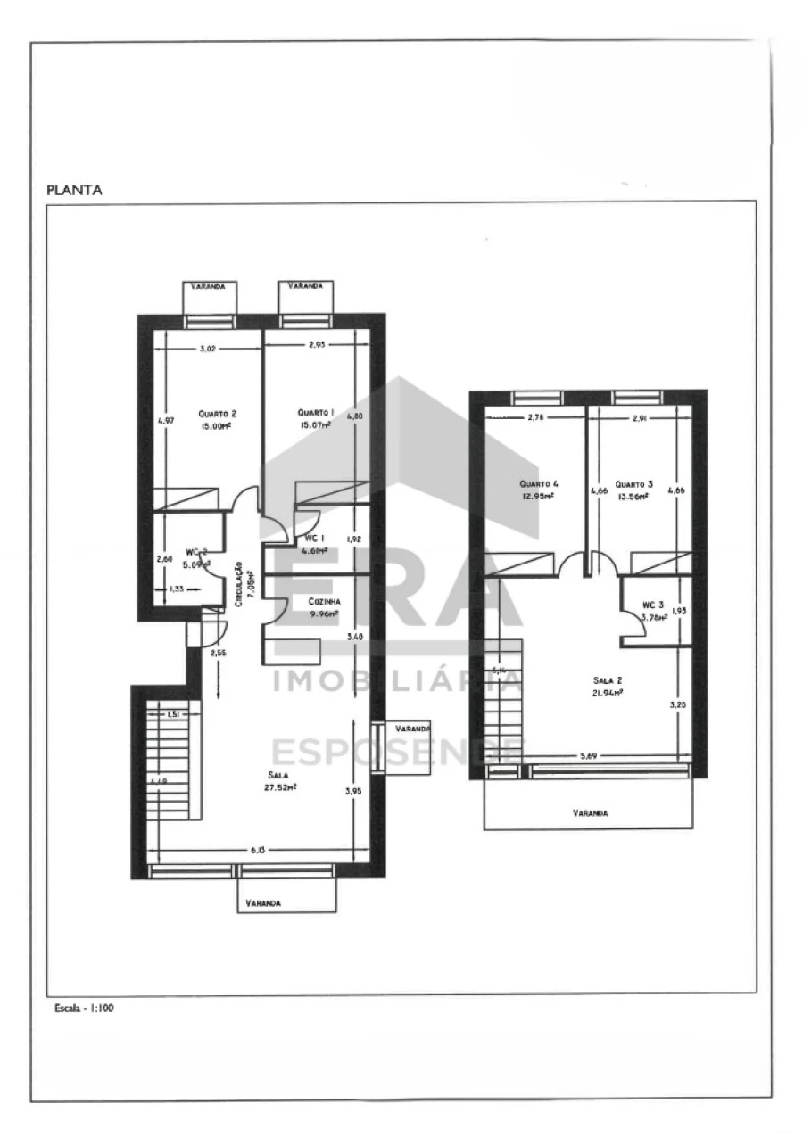Apartamento T4 para Venda em Esposende, Marinhas e Gandra Planta 1