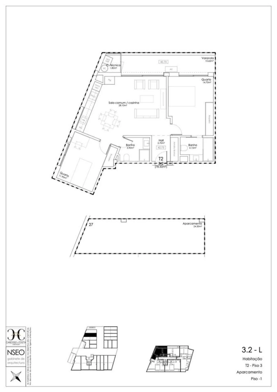 Apartamento T2 para Venda em Madalena Foto 15