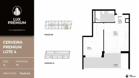 Apartamento T1 para Venda em Vila Nova de Cerveira e Lovelhe