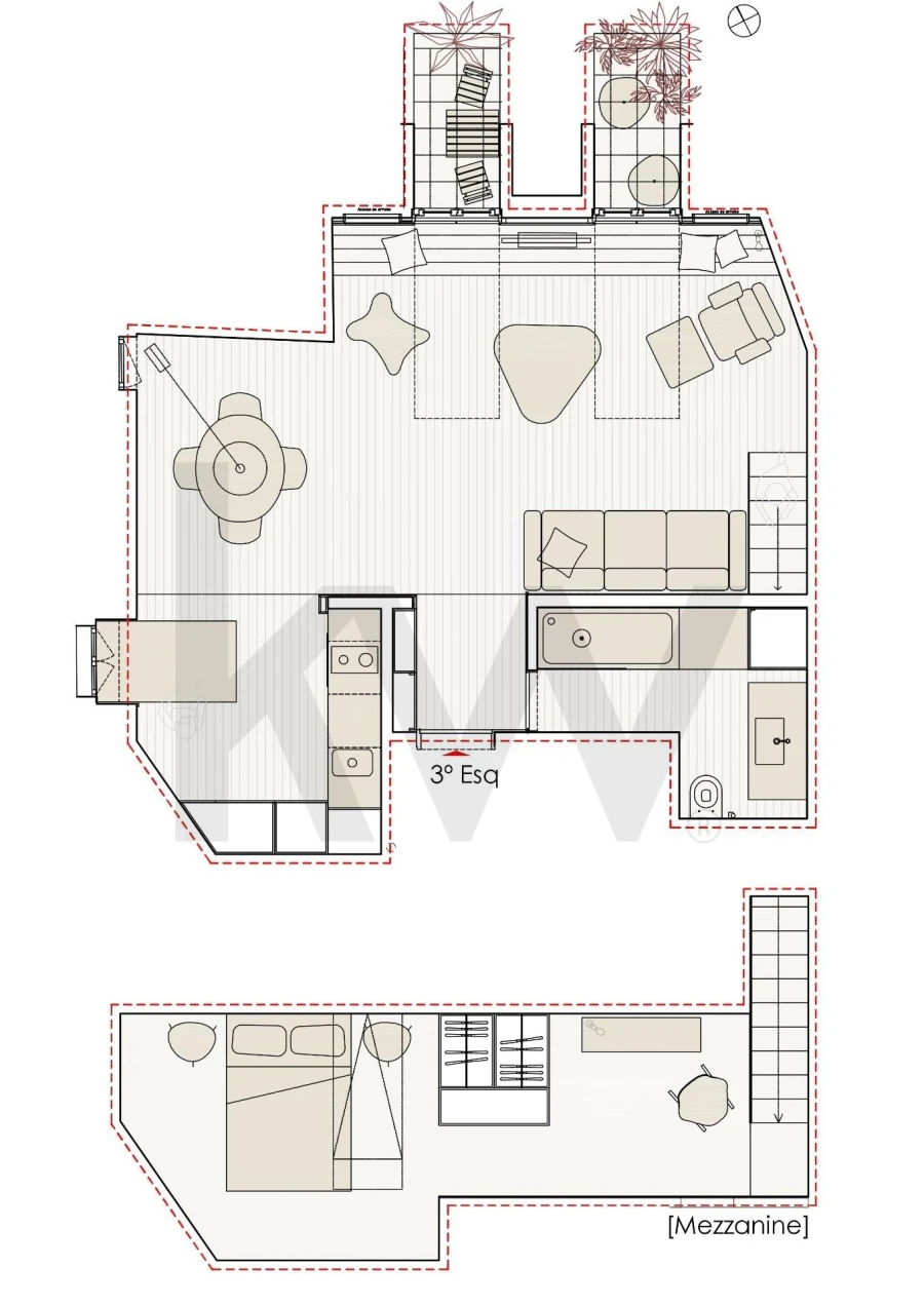 Apartamento T1 para Venda em Santa Maria Maior Planta 1