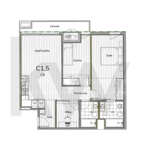 Apartamento T2 para Venda em Oliveira do Douro