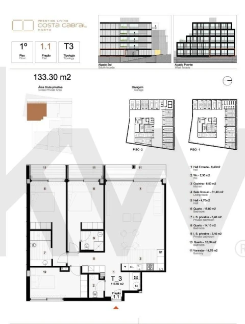 Apartamento T3 para Venda em Paranhos
