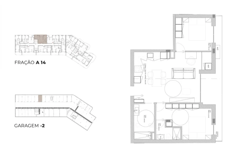 Apartamento T2 para Venda em Oliveira do Douro Planta 1