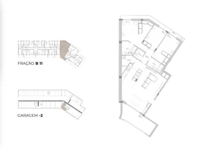 Apartamento T3 para Venda em Oliveira do Douro Planta 1