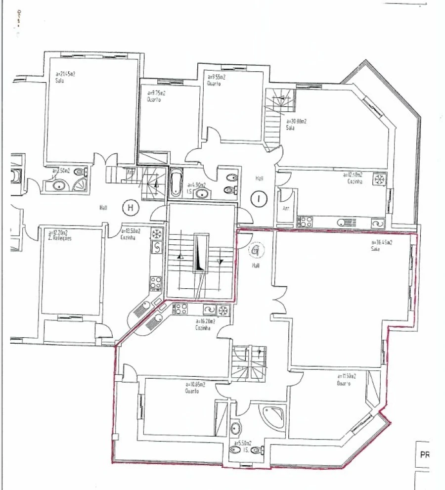 Apartamento T2 para Venda em São Francisco Planta 1