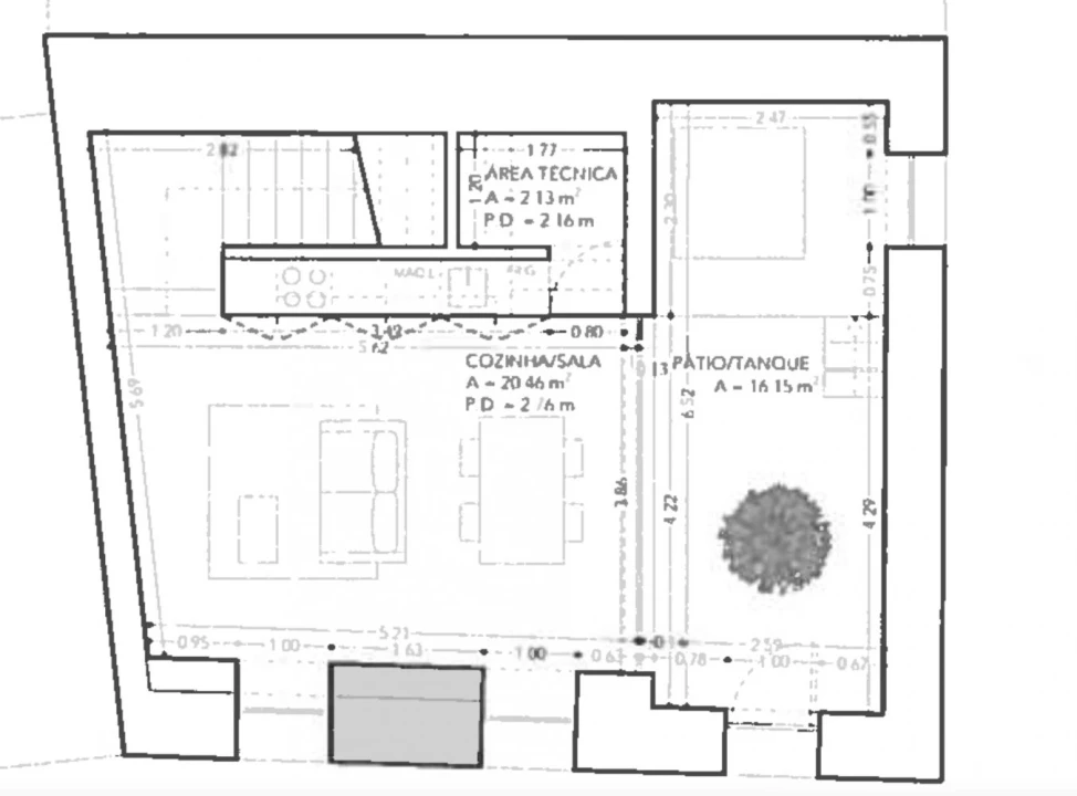 Moradia T1 para Venda em Carvalhal Planta 4