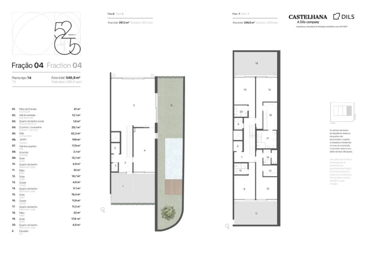 Apartamento T4 para Venda em Aldoar, Foz do Douro e Nevogilde Planta 1
