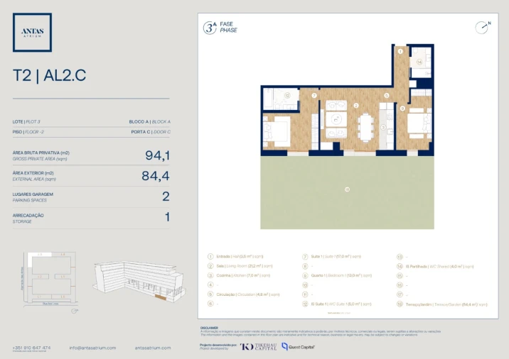 Apartamento T2 para Venda em Campanhã Planta 1