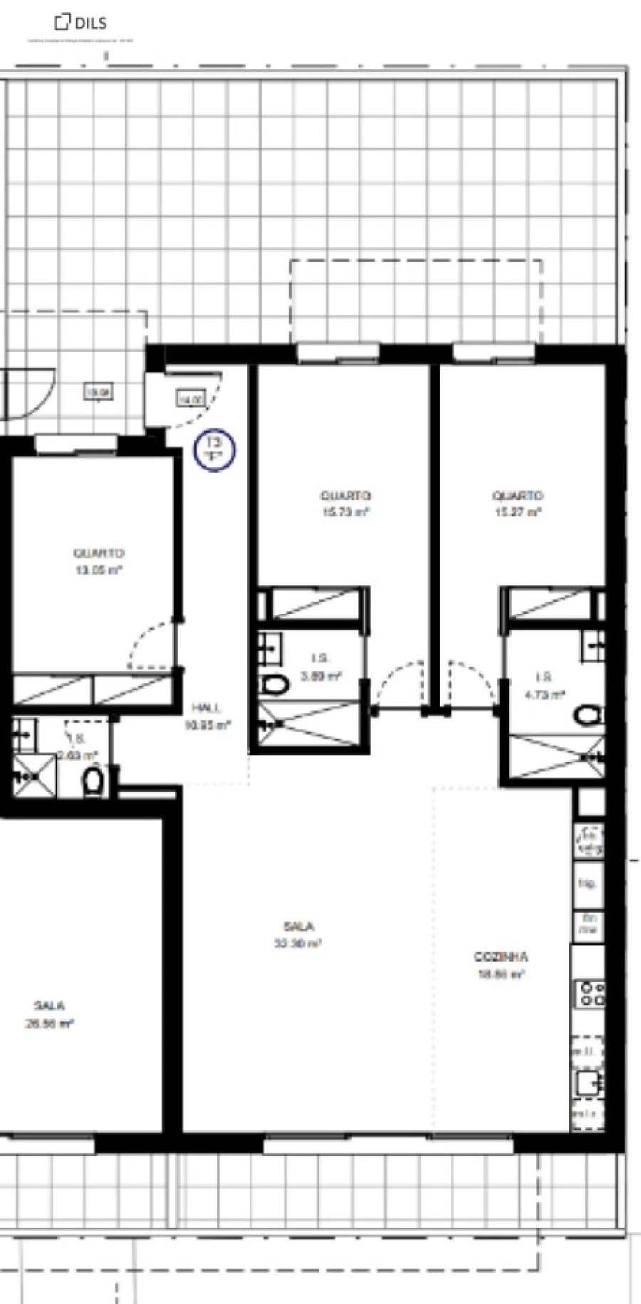 Apartamento T3 para Venda em Tavira (Santa Maria e Santiago) Planta 1
