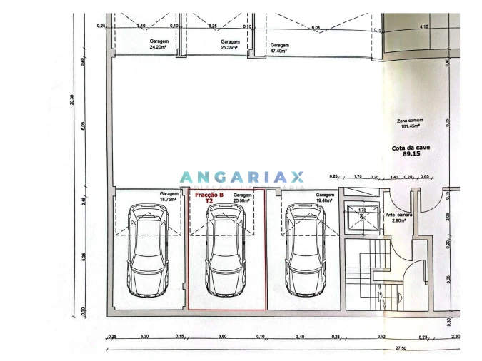 Apartamento T2 para Venda em Marrazes e Barosa Planta 1