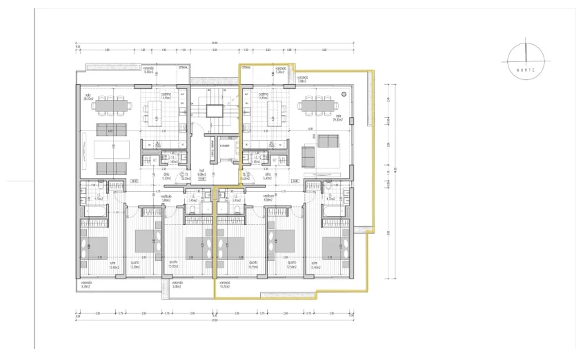 Apartamento T3 para Venda em Pinhal Novo Planta 1