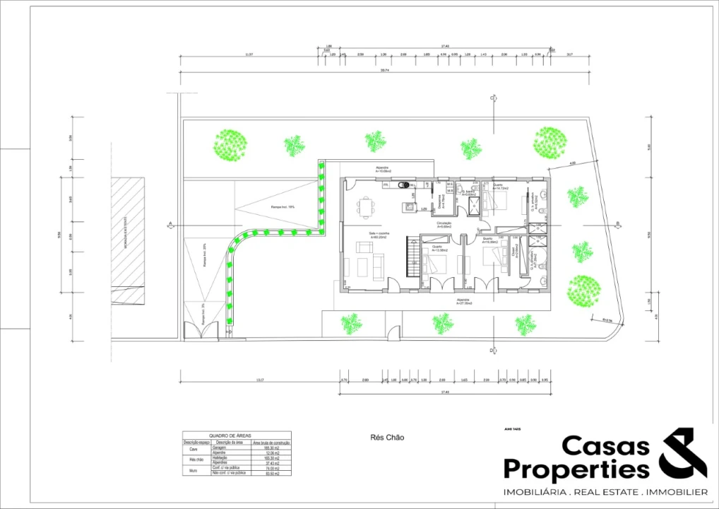 Moradia T3 para Venda em Vermelha Planta 2
