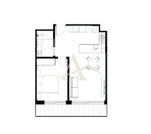 Apartamento T1 para Venda em São Felix da Marinha