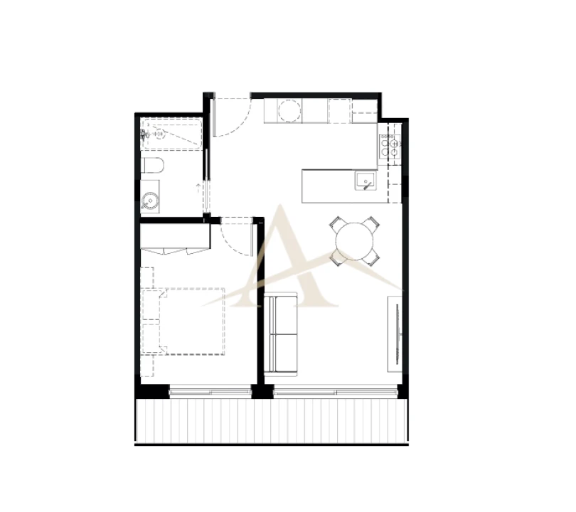 Apartamento T1 para Venda em São Felix da Marinha Foto 3