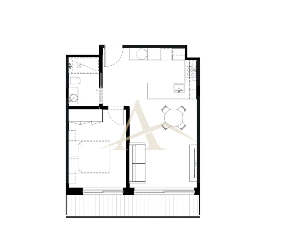 Apartamento T1 para Venda em São Felix da Marinha Foto 3