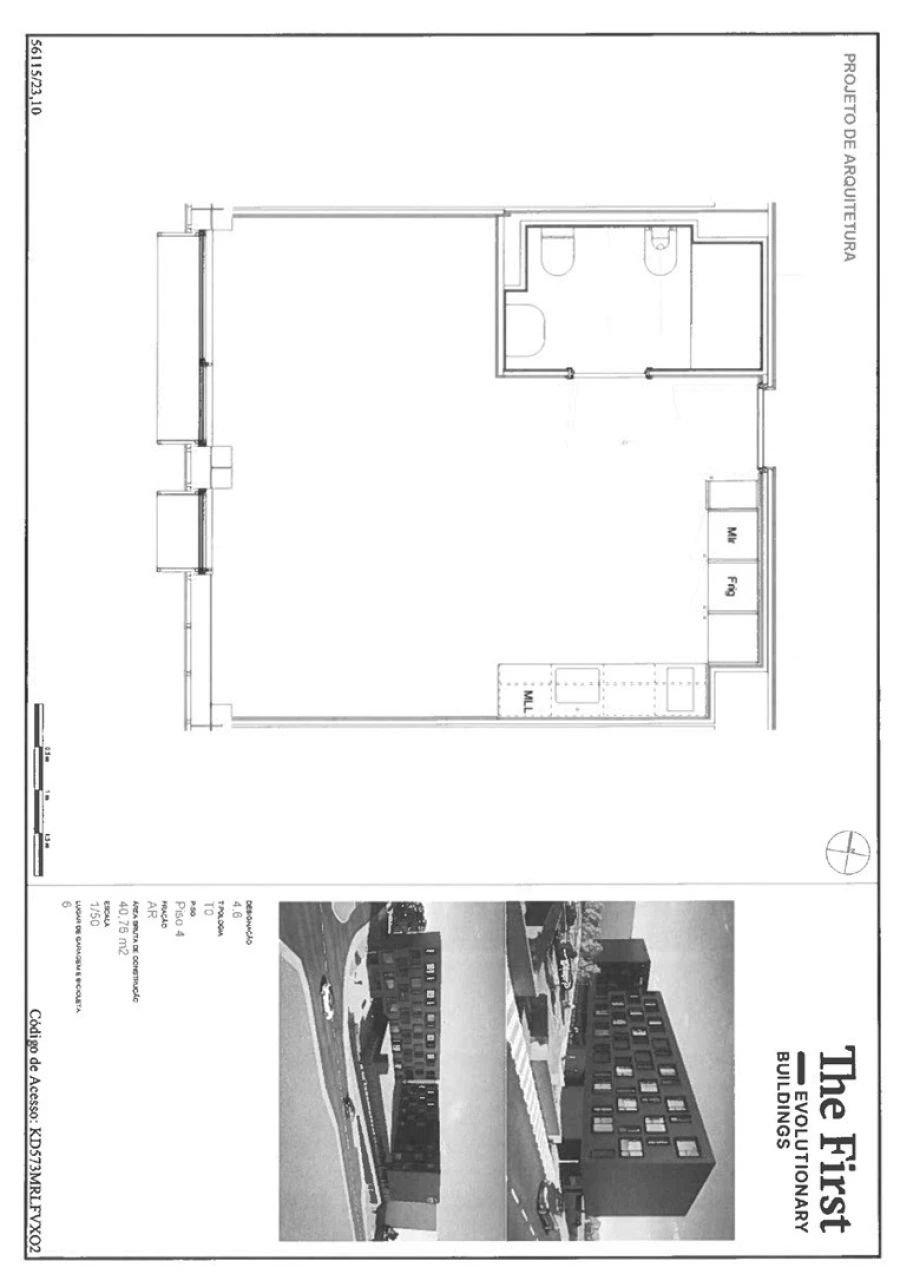 Apartamento T1 para Arrendamento em Azurem Foto 17