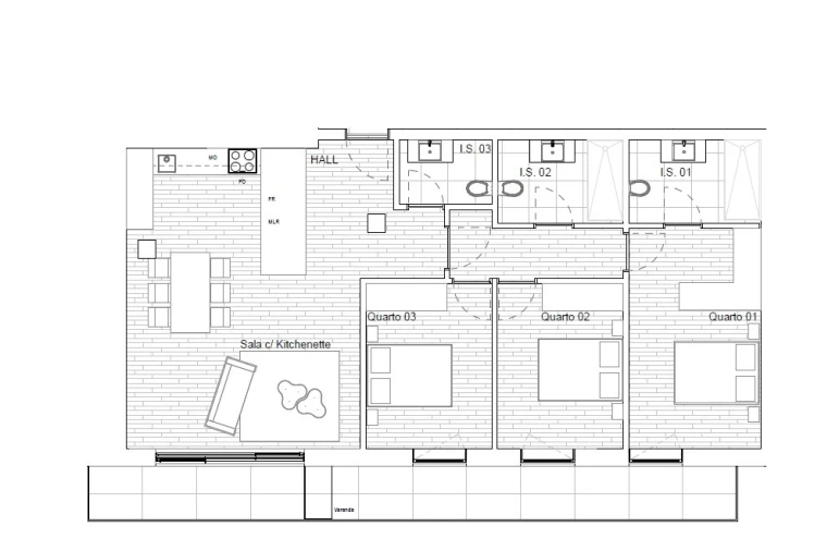 Apartamento T3 para Venda em Gondomar (São Cosme), Valbom e Jovim Planta 1