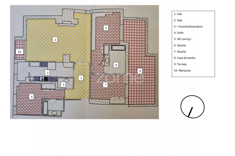 Apartamento T3 para Venda em Aguas Santas Planta 1