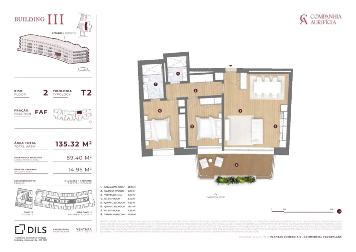 Apartamento T2 para Venda em Cedofeita, Santo Ildefonso, Sé, Miragaia, São Nicolau e Vitória Planta 1
