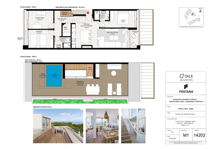 Apartamento T3 para Venda em Sines Planta 1