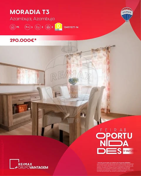 Moradia T3 para Venda em Azambuja