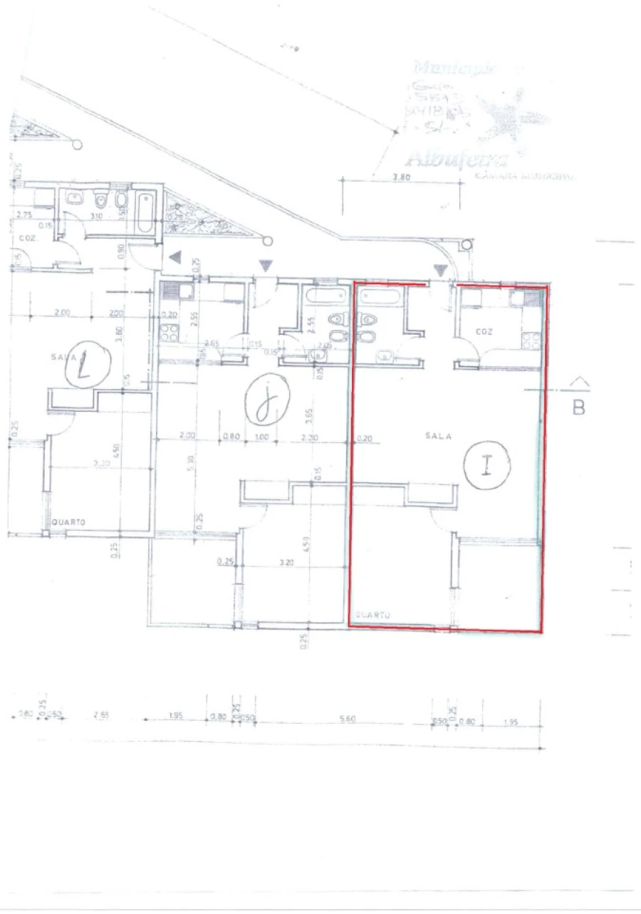 Apartamento T1 para Venda em Albufeira e Olhos de Água Planta 1