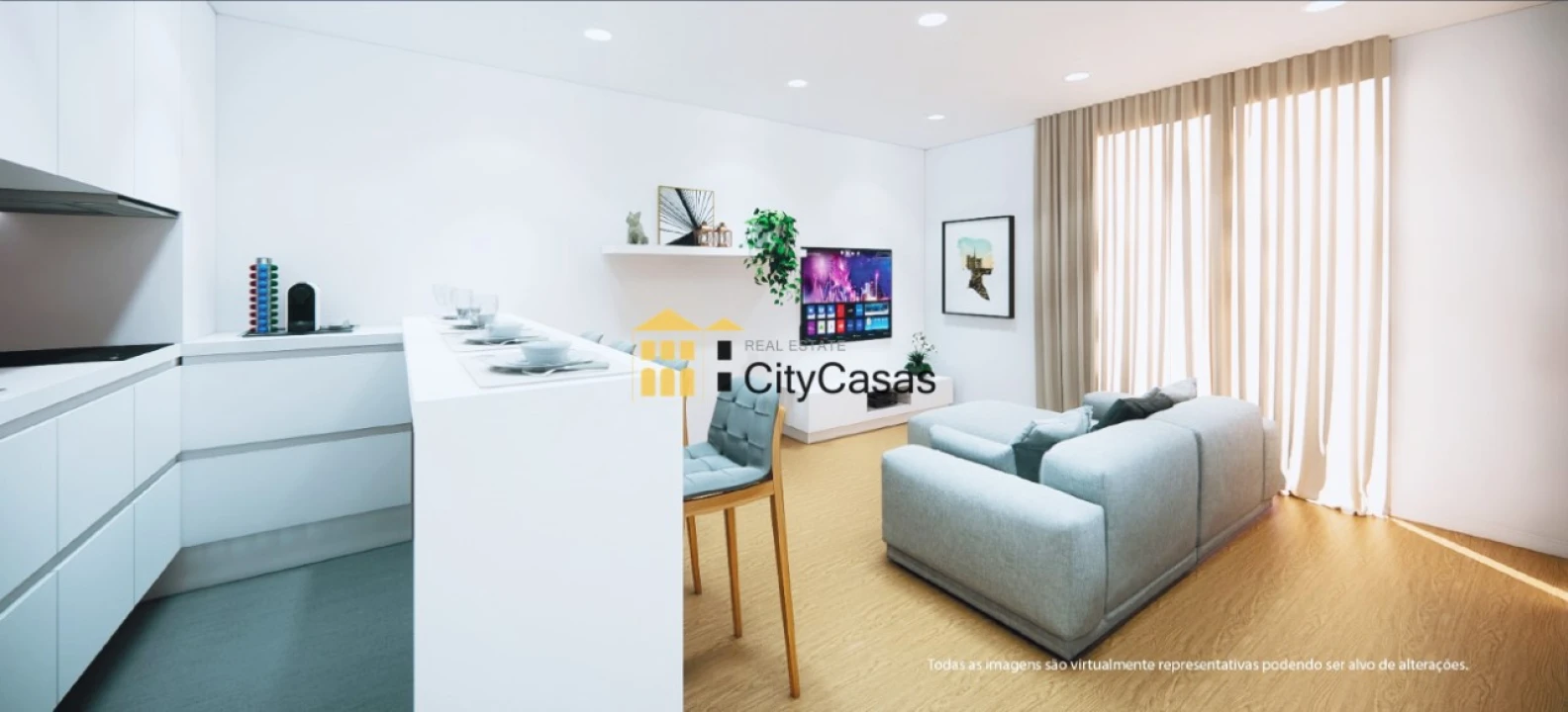 Apartamento T1 para Venda em Mafamude e Vilar do Paraíso Foto 2
