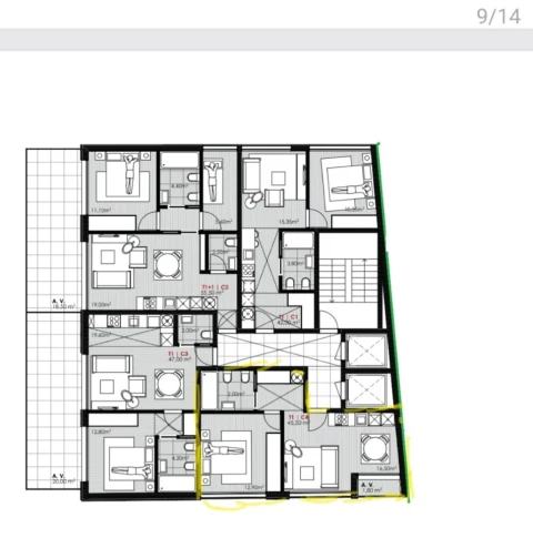 Apartamento T1 para Venda em Mafamude e Vilar do Paraíso
