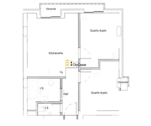 Apartamento T2 para Venda em Paranhos Planta 1