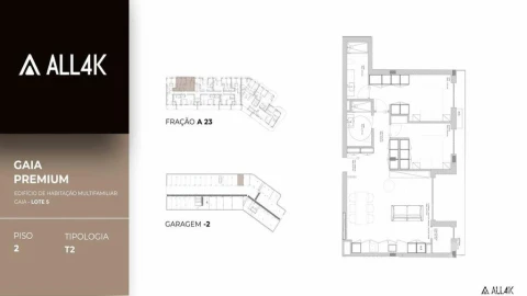 Apartamento T2 para Venda em Oliveira do Douro