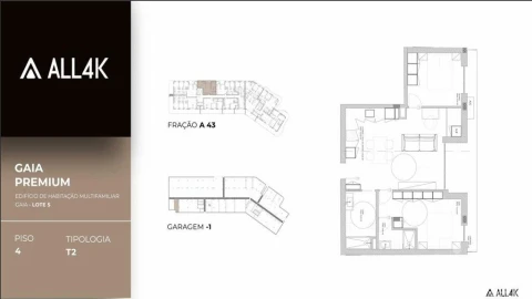 Apartamento T2 para Venda em Oliveira do Douro