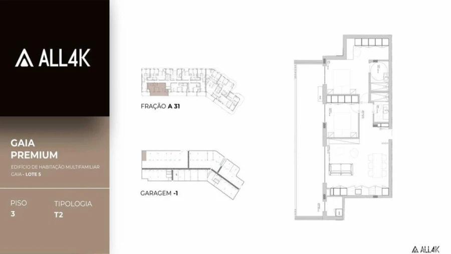 Apartamento T2 para Venda em Oliveira do Douro Foto 8