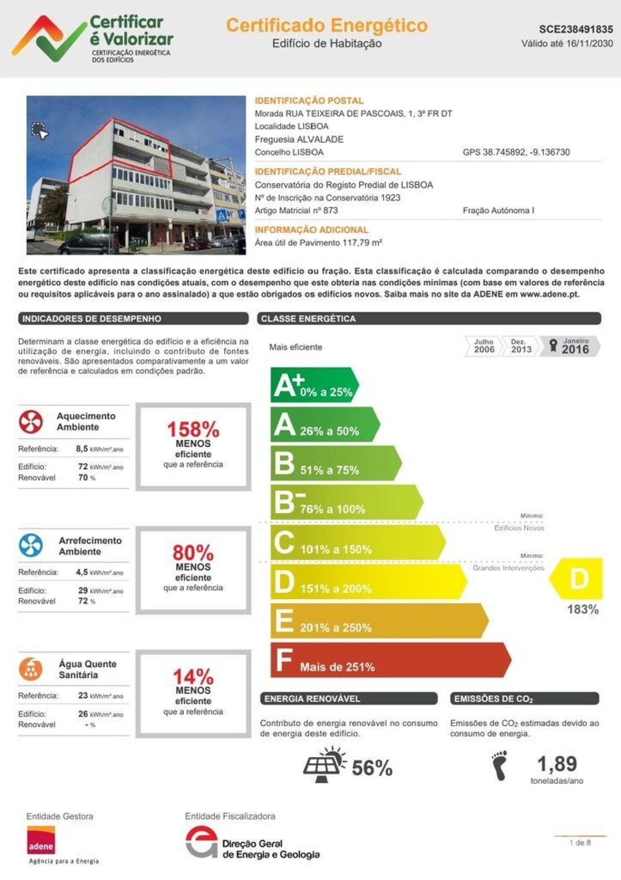 Apartamento T3 para Venda em Alvalade Foto 39