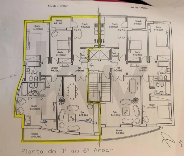 Apartamento T3 para Venda em Faro (Sé e São Pedro) Foto 29